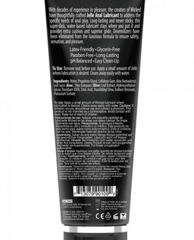Wicked Jelle Water Based Anal Lubricant 8oz by Wicked Sensual Care