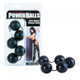Power Balls Latex Dipped Weighted Pleasure Balls 1.25 Inch - Black Sex Toys