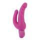 Bendie Power Stud Over & Under Double Vibrating Dildo Waterproof - Pink by Cal Exotics - Product SKU SE083719