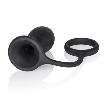 Prostate Probe Attached Ring Black by Cal Exotics