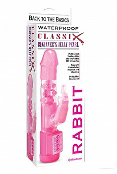 Classix Waterproof Pearl Rabbit Vibrator - Pink Best Adult Toys