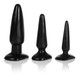 Cal Exotics Anal Trainer Kit 3 Butt Plugs Black - Product SKU SE041000