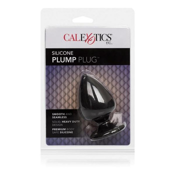 Silicone Plump Plug Black Adult Sex Toys