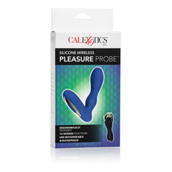 Silicone Wireless Pleasure Probe Blue Prostate Massager Adult Toys