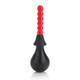 Ribbed Anal Douche Black Red by Cal Exotics - Product SKU SE037210