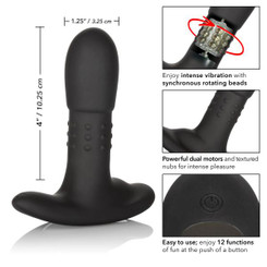 Eclipse Beaded Probe Rotating Vibrator Sex Toy