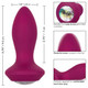 Power Gem Vibrating Petite Crystal Probe Purple by Cal Exotics