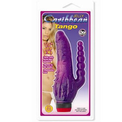 Jelly Caribbean Tango Double Dong Purple Vibrator Best Adult Toys