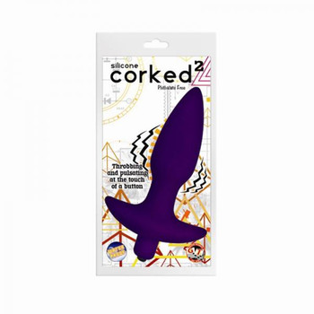 Corked 02 Silicone Anal Plug Waterproof Purple - Small Best Adult Toys