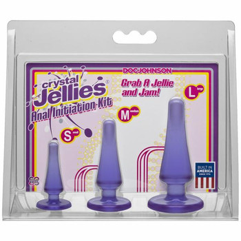 Crystal Jellies Anal Trainer Kit Purple Sex Toys