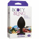 Booty Bling Large Black Plug Purple Stone by Doc Johnson - view 4
