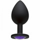 Booty Bling Large Black Plug Purple Stone by Doc Johnson - Product SKU DJ701704