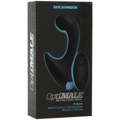 Optimale P-Curve Silicone Remote Rechargeable Black Adult Sex Toy