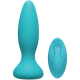 A-Play Vibe Adventurous Anal Plug With Remote Teal by Doc Johnson - view 2