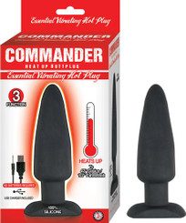 Commander Essential Vibrating Hot Plug Black Best Sex Toys
