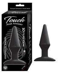 Touch Anal Arouser Black Touch-Activated Butt Plug Adult Sex Toys