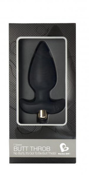 Butt Throb Black Vibrating Plug by Rocks Off