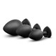 Bling Plugs Training Kit Black with Red Gems by Blush Novelties
