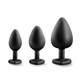 Bling Plugs Training Kit Black with Red Gems by Blush Novelties - view 2