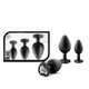 Bling Plugs Training Kit Black with White Gems by Blush Novelties - view 3