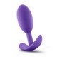 Blush Novelties Luxe Wearable Vibra Slim Plug Medium Purple - Product SKU BN11861