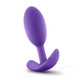 Luxe Wearable Vibra Slim Plug Medium Purple by Blush Novelties - view 3