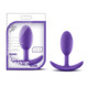 Luxe Wearable Vibra Slim Plug Medium Purple by Blush Novelties - view 4