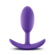 Luxe Wearable Vibra Slim Plug Medium Purple by Blush Novelties - Product SKU BN11861
