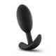 Blush Novelties Luxe Wearable Vibra Slim Plug Medium Black - Product SKU BN11865
