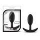 Luxe Wearable Vibra Slim Plug Medium Black by Blush Novelties - view 4