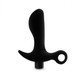 Anal Adventures Platinum Silicone Vibrating Prostate Massager 1 Black by Blush Novelties - view 3