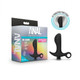 Anal Adventures Platinum Silicone Vibrating Prostate Massager 1 Black by Blush Novelties - Product SKU BN11615