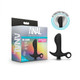 Anal Adventures Platinum Silicone Vibrating Prostate Massager 1 Black by Blush Novelties - view 2
