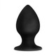 Anal Adventures Platinum Silicone Anal Stout Plug Large Black by Blush Novelties - view 3