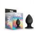 Anal Adventures Platinum Silicone Anal Stout Plug Large Black by Blush Novelties - view 2