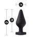 Temptasia Butt Plug Black by Blush Novelties - view 4