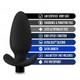 Anal Adventures Platinum Silicone Saddle Plug Black by Blush Novelties