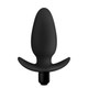 Anal Adventures Platinum Silicone Saddle Plug Black by Blush Novelties - view 3