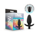 Anal Adventures Platinum Silicone Saddle Plug Black by Blush Novelties - Product SKU BN10815