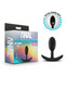 Anal Adventures Platinum Silicone Vibra Slim Plug Small Black by Blush Novelties - Product SKU BN11845