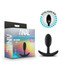 Anal Adventures Platinum Silicone Vibra Slim Plug Small Black by Blush Novelties - view 2