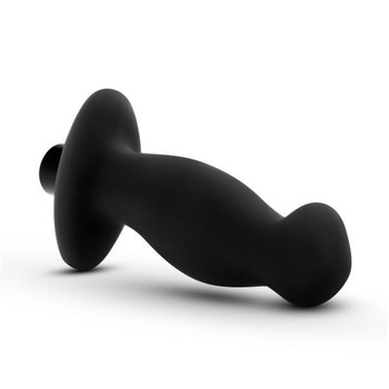 Anal Adventures Platinum Silicone Vibrating Prostate Massager 02 Black Best Sex Toy