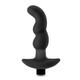 Anal Adventures Platinum Silicone Vibrating Prostate Massager 03 Black by Blush Novelties - view 3