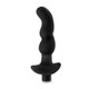 Anal Adventures Platinum Silicone Vibrating Prostate Massager 03 Black by Blush Novelties - view 4