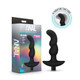 Anal Adventures Platinum Silicone Vibrating Prostate Massager 03 Black by Blush Novelties - Product SKU BN11635