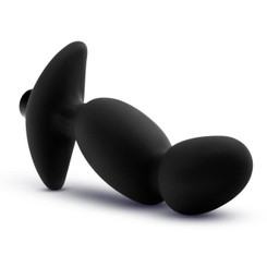 Anal Adventures Platinum Silicone Vibrating Prostate Massager 04 Black by Blush Novelties