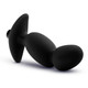 Anal Adventures Platinum Silicone Vibrating Prostate Massager 04 Black by Blush Novelties