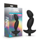 Anal Adventures Platinum Silicone Vibrating Prostate Massager 04 Black by Blush Novelties - view 2