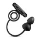Anal Adventures Platinum Silicone Anal Plug W Vibrating C Ring Black by Blush Novelties - view 4