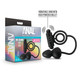 Anal Adventures Platinum Silicone Anal Plug W Vibrating C Ring Black by Blush Novelties - view 2